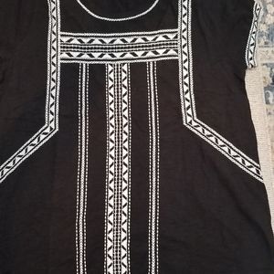 NWT Lucky Brand womens XL black shirt.